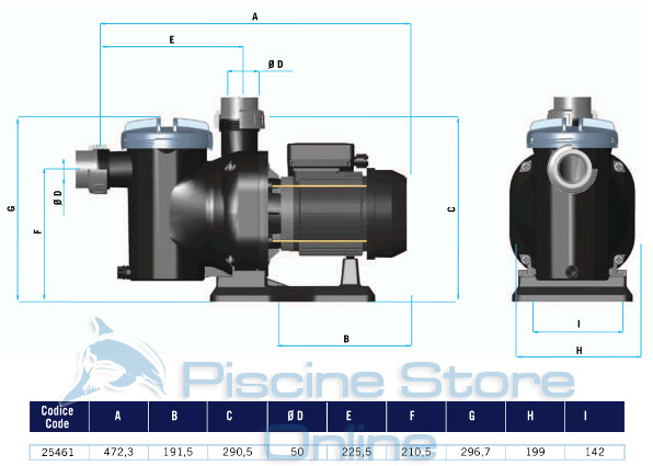 Pompa filtrazione piscina ASTRAL SENA - Pompe per piscine